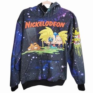 90s Nickelodeon Galaxy Hoodie – Member Only Characters‎ Graphic Pullover Size L